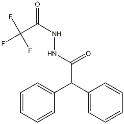 N'-(diphenylacetyl)-2,2,2-trifluoroacetohydrazide Struktur