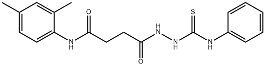 4-[2-(anilinocarbonothioyl)hydrazino]-N-(2,4-dimethylphenyl)-4-oxobutanamide Structure