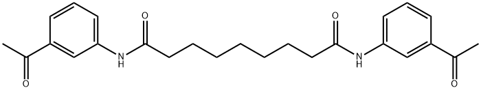 N,N'-bis(3-acetylphenyl)nonanediamide Structure