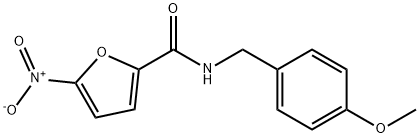 N-[(4-methoxyphenyl)methyl]-5-nitrofuran-2-carboxamide Struktur