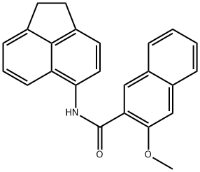 N-(1,2-dihydroacenaphthylen-5-yl)-3-methoxy-2-naphthamide Struktur