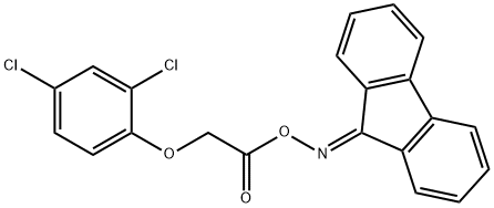 9H-fluoren-9-one O-[2-(2,4-dichlorophenoxy)acetyl]oxime Structure