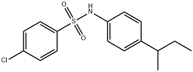 N-(4-butan-2-ylphenyl)-4-chlorobenzenesulfonamide Struktur