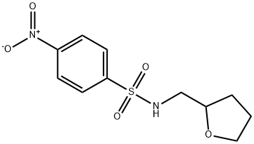 4-nitro-N-(oxolan-2-ylmethyl)benzenesulfonamide Struktur