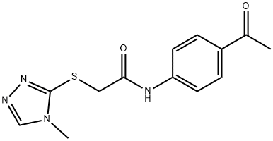 N-(4-acetylphenyl)-2-[(4-methyl-4H-1,2,4-triazol-3-yl)sulfanyl]acetamide Struktur