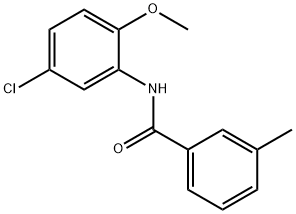 N-(5-chloro-2-methoxyphenyl)-3-methylbenzamide Struktur