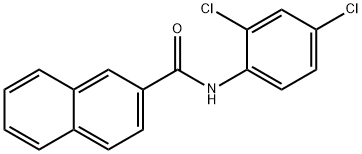 N-(2,4-dichlorophenyl)naphthalene-2-carboxamide Struktur