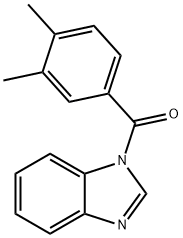 1H-benzimidazol-1-yl(3,4-dimethylphenyl)methanone Struktur