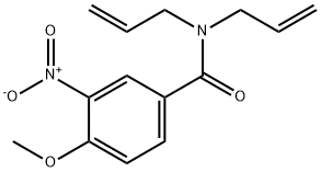 4-methoxy-3-nitro-N,N-di(prop-2-en-1-yl)benzamide Struktur