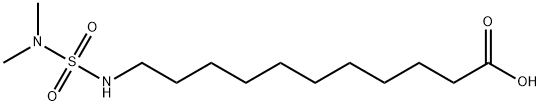 11-(dimethylsulfamoylamino)undecanoic acid Struktur