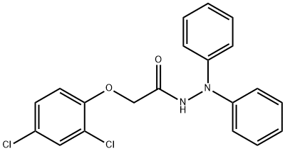 2-(2,4-dichlorophenoxy)-N',N'-diphenylacetohydrazide Struktur