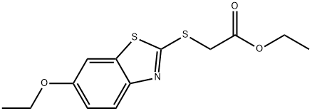 ethyl [(6-ethoxy-1,3-benzothiazol-2-yl)sulfanyl]acetate Struktur