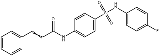 N-(4-{[(4-fluorophenyl)amino]sulfonyl}phenyl)-3-phenylacrylamide Struktur