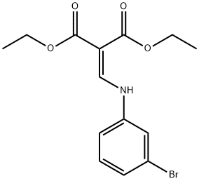 2-[[(3-Bromophenyl)amino]methylene]propanedioic Acid 1,3-Diethyl Ester Struktur