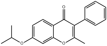 7-isopropoxy-2-methyl-3-phenyl-4H-chromen-4-one Struktur