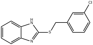 2-((3-chlorobenzyl)thio)-1H-benzo[d]imidazole Struktur