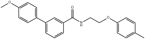 3-(4-methoxyphenyl)-N-[2-(4-methylphenoxy)ethyl]benzamide Struktur