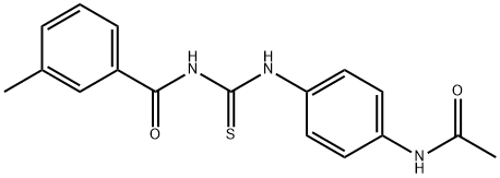 N-[(4-acetamidophenyl)carbamothioyl]-3-methylbenzamide Struktur