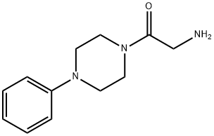 2-Amino-1-(4-phenyl-piperazin-1-yl)-ethanone Struktur