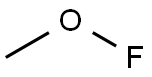 Hypofluorous acid, methyl ester (9CI) Struktur