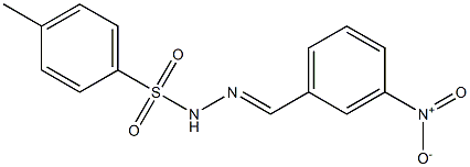 Benzenesulfonic acid,4-methyl-, 2-[(3-nitrophenyl)methylene]hydrazide Struktur