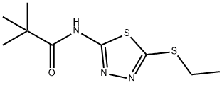 N-[5-(ethylsulfanyl)-1,3,4-thiadiazol-2-yl]-2,2-dimethylpropanamide Struktur