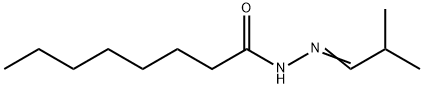 N-[(E)-2-methylpropylideneamino]octanamide Struktur