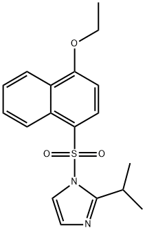 1-((4-ethoxynaphthalen-1-yl)sulfonyl)-2-isopropyl-1H-imidazole Struktur