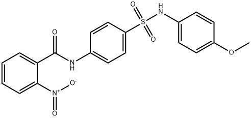 N-(4-{[(4-methoxyphenyl)amino]sulfonyl}phenyl)-2-nitrobenzamide Struktur