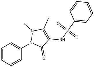 N-(1,5-dimethyl-3-oxo-2-phenyl-2,3-dihydro-1H-pyrazol-4-yl)benzenesulfonamide Structure