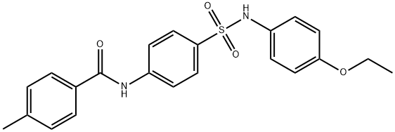 N-(4-{[(4-ethoxyphenyl)amino]sulfonyl}phenyl)-4-methylbenzamide Struktur