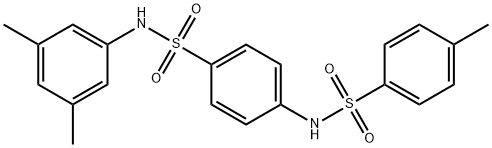 N-(4-{[(3,5-dimethylphenyl)amino]sulfonyl}phenyl)-4-methylbenzenesulfonamide Struktur