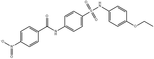 N-(4-{[(4-ethoxyphenyl)amino]sulfonyl}phenyl)-4-nitrobenzamide Struktur