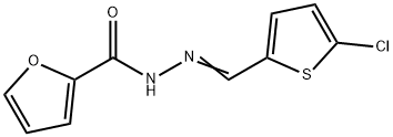 N'-[(E)-(5-chlorothiophen-2-yl)methylidene]furan-2-carbohydrazide Struktur