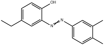 2-[(3,4-dimethylphenyl)diazenyl]-4-ethylphenol Struktur