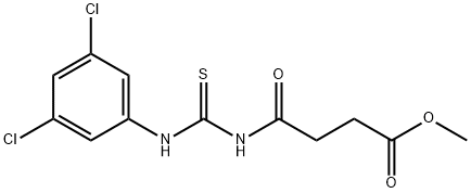 methyl 4-({[(3,5-dichlorophenyl)amino]carbonothioyl}amino)-4-oxobutanoate Struktur