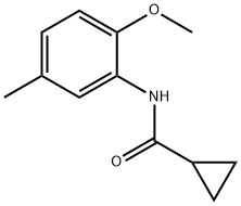 N-(2-methoxy-5-methylphenyl)cyclopropanecarboxamide Struktur