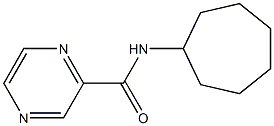 N-cycloheptylpyrazine-2-carboxamide Struktur