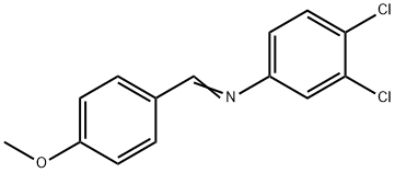 (3,4-dichlorophenyl)(4-methoxybenzylidene)amine Struktur