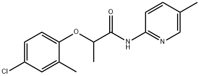 2-(4-chloro-2-methylphenoxy)-N-(5-methylpyridin-2-yl)propanamide Struktur