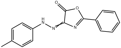 2-Phenyl-4-(p-tolyl-hydrazono)-4H-oxazol-5-one Struktur