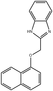 2-((naphthalen-1-yloxy)methyl)-1H-benzo[d]imidazole Struktur