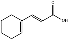 (E)-3-(1-cyclohexenyl)prop-2-enoic acid Struktur