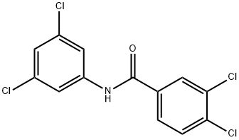 3,4-dichloro-N-(3,5-dichlorophenyl)benzamide Struktur