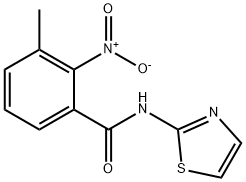 3-methyl-2-nitro-N-(1,3-thiazol-2-yl)benzamide Struktur