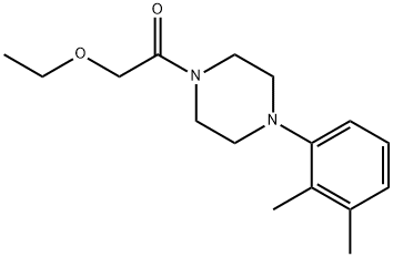 1-[4-(2,3-dimethylphenyl)piperazin-1-yl]-2-ethoxyethanone Struktur