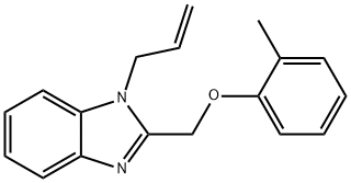 1-allyl-2-((o-tolyloxy)methyl)-1H-benzo[d]imidazole Struktur