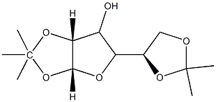 (3aR,6aR)-5-[(4R)-2,2-dimethyl-1,3-dioxolan-4-yl]-2,2-dimethyl-3a,5,6,6a-tetrahydrofuro[2,3-d][1,3]dioxol-6-ol:methane Struktur