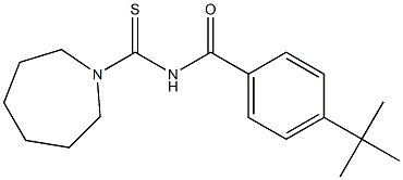 N-(1-azepanylcarbonothioyl)-4-tert-butylbenzamide Struktur