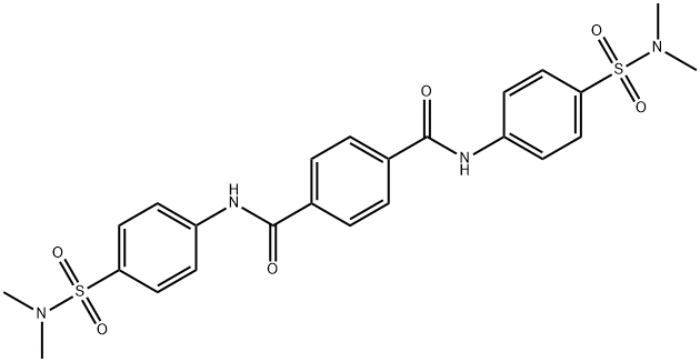 N,N'-bis{4-[(dimethylamino)sulfonyl]phenyl}terephthalamide Struktur